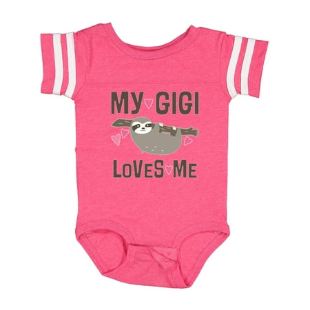 

Inktastic My Gigi Loves Me Sloth Gift Baby Girl Bodysuit