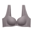 thumbnail image 1 of Aayomet Womens Bras and Comfortable Front Button With No Traces Raised Chest Anti Sagging and Adjustable Back Bra (Gray, 36), 1 of 4