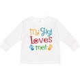 thumbnail image 3 of Inktastic My Gigi Loves Me Grandchild Boys or Girls Long Sleeve Toddler T-Shirt, 3 of 5