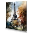 thumbnail image 2 of DESIGN ART Designart "Paris On A Sunny Day Ii" City Paris Canvas Prints 24 in. wide x 32 in. high, 2 of 5