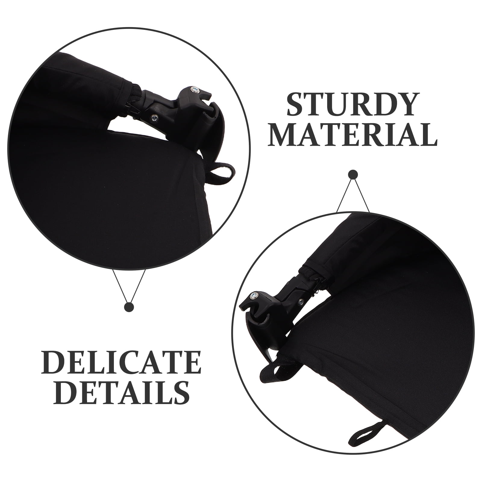 HONMEET Baby Stroller Footrest Extension - Foldable Adjustable Leg Rest with Extended Seatboard for Infant Strollers