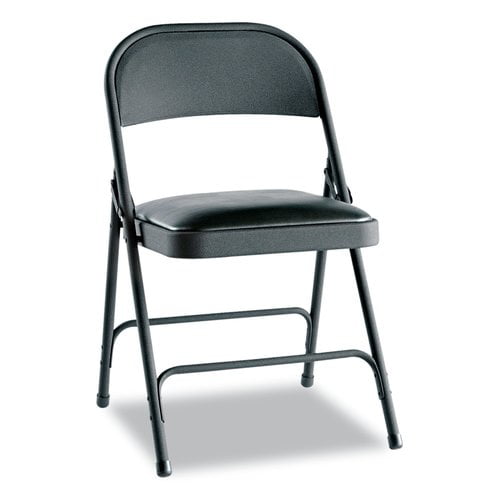 Alera Steel Folding Chair with Padded Seat (Set of 4)