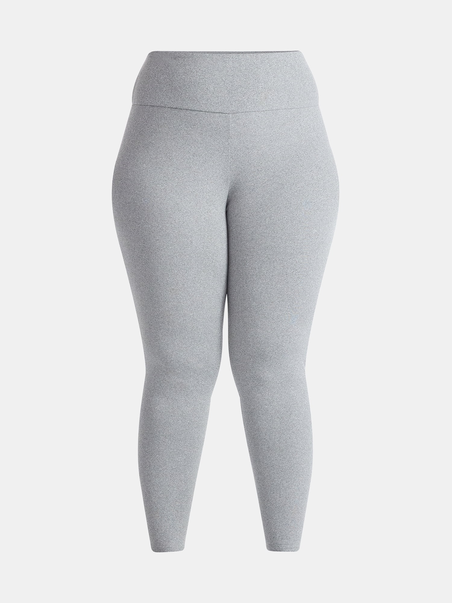 Feathers Plus size Women’s Cozy Lightweight Fleece-Lined Stretch Multipack Leggings for Everyday Wear, 2 Pack, Sizes 1X-4X