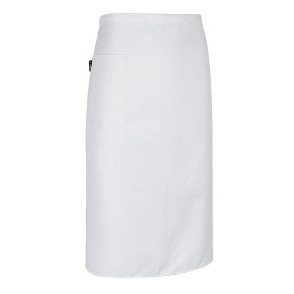 Delantal de cocina jinwen Cintura corta Duradero para adultos Blanco