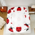 thumbnail image 5 of Castle Fairy Cute Ladybird Queen Sheet Sets for Kids Teens,Love Heart Bed Set, 5 of 7