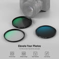 thumbnail image 2 of Kit de filtros para lente NEEWER de 46 mm UV CPL ND4 con estuche, 2 of 8