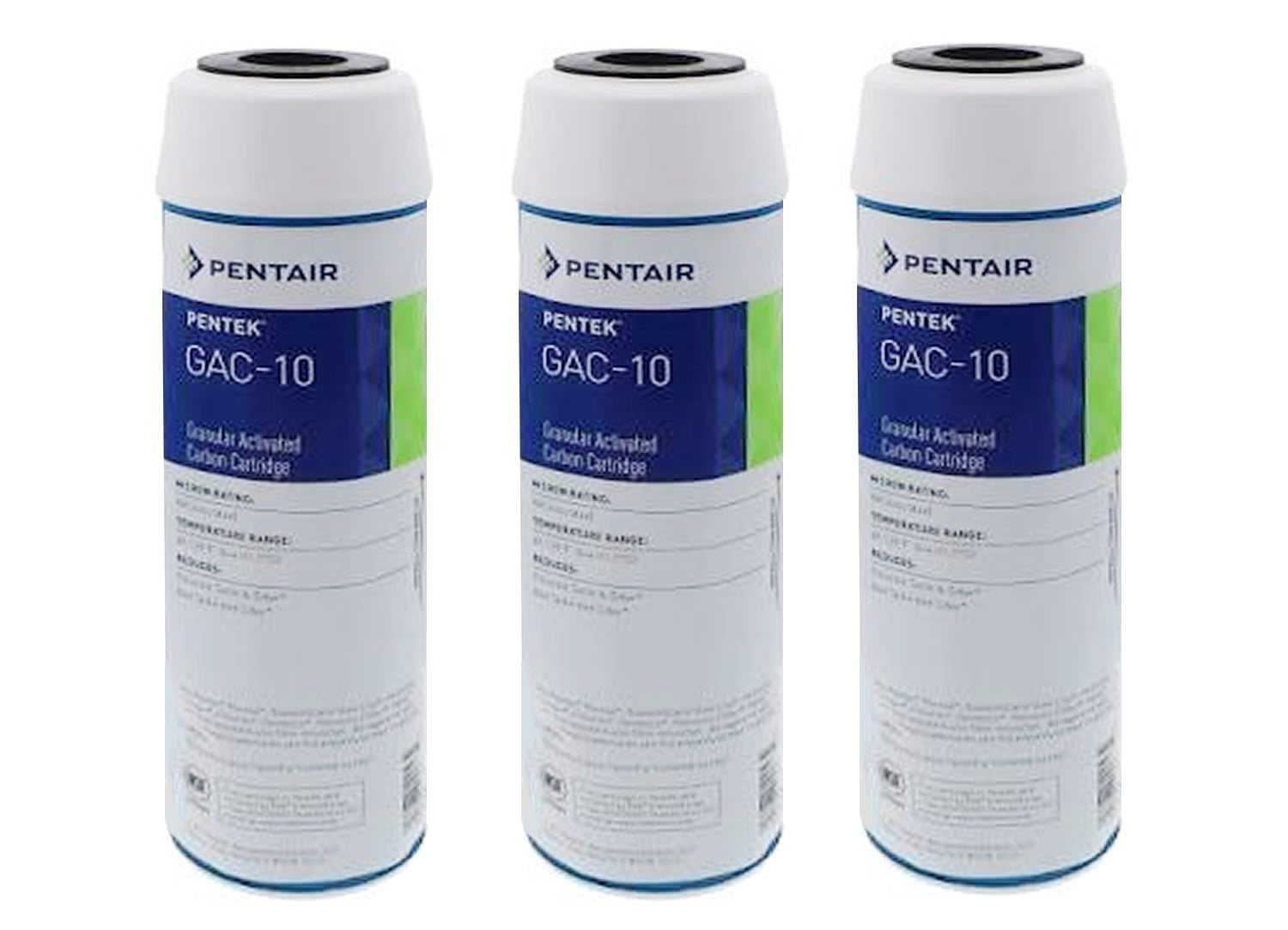 Pentair Pentek GAC-10 10" Undersink Granular Activated Carbon Taste & Odor Water Filter