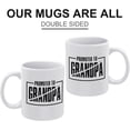 thumbnail image 3 of Promoted To Grandpa Surprise Pregnancy Announcement Ceramic Coffee Mug - Funny Birthday Gift Idea For Mom Dad Husband Wife - 11 Oz Coffee Mug Tea Cup White, 3 of 6
