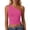 Hot Pink-#003, variant on Women's One Shoulder Tank Top Sleeveless Slim Fit Sexy Going Out Cropped Tee Summer Asymmetrical Neck Basic Fashion Top Blouse,Navy M