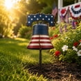 thumbnail image 5 of 4th of July Decoration Metal Yard Stake, 12" Outdoor Garden Decor Rustproof Metal Ornament for Patio Front Porch Flag Memorial Day Veterans Day Holiday Decorations, 5 of 9