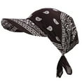 thumbnail image 2 of Boho Floral Tie Knot Baseball Cap Adjustable Ladies Bandana Sun Hat, 2 of 6