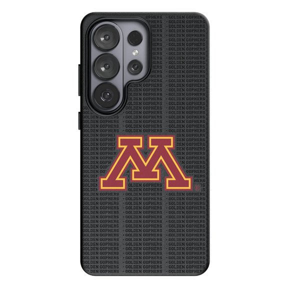 Keyscaper Minnesota Golden Gophers Text Backdrop Galaxy Magnetic Bump Case