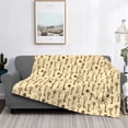 thumbnail image 2 of Yiaed Vintage Keys Print Blanket Throw Blanket Soft Cozy Flannel Blanket for Home Bed Sofa Couch Chair-40"x30", 2 of 6