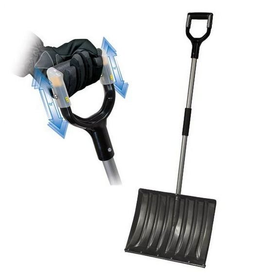 EMSCO Bigfoot Shock Shield Snow Shovel with Metal Blade Edge