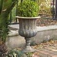 thumbnail image 5 of WORTH 24.5" H. Metal Urn Planters 2-Pack - Bronze Classic Antique Iron Plant Pots - Large Decorative Rustic Flower Pots for Outdoor Use - Traditional Urn Planter for Garden, Patio, Front Porch, 5 of 7