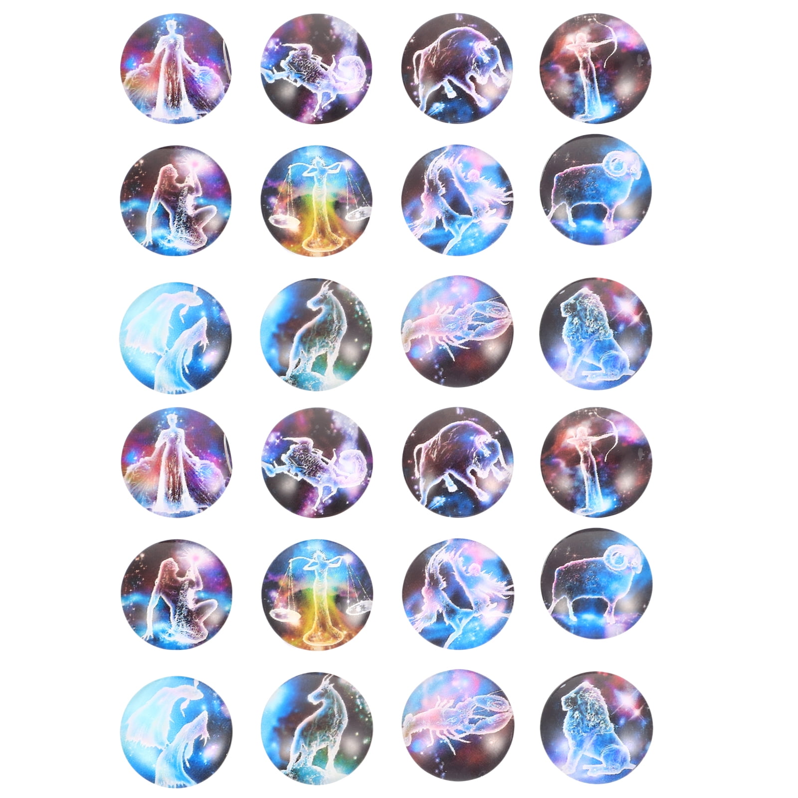 120pcs Constellation Pattern Cabochons Glass Dome Cabochons Jewelry Making Accessories Walmart