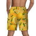thumbnail image 4 of Balery Yellow Limes Mens Swim Trunks Swim Shorts for Men Quick Dry Inseam Beach Shorts with Compression Liner Pocket-X-Large, 4 of 9