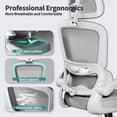 thumbnail image 3 of Silla de oficina ergonómica TRALT de malla, respaldo alto, 150 kg, 3 of 9