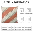 thumbnail image 5 of BANET Throw Pillow Cover Cushion Stripe Decoration Pillowcase with Hidden Zipper for Sofa Bedroom Car White, 5 of 5