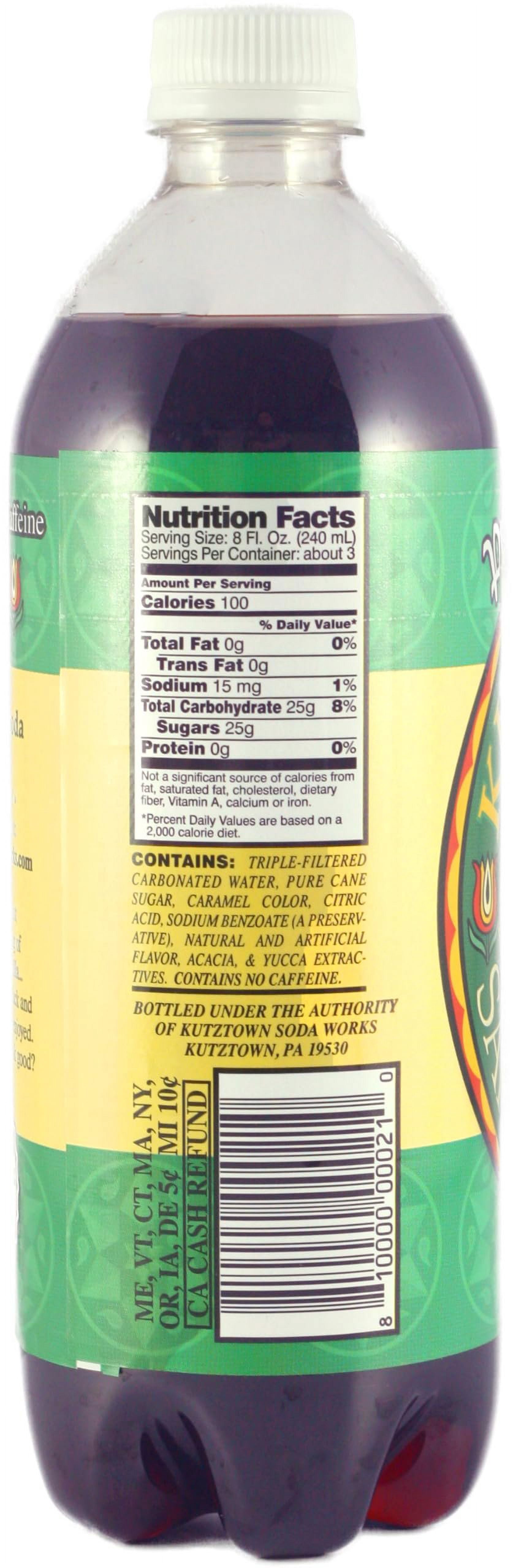 Kutztown "Nix Besser" Sarsaparilla Soda, 24 Oz. Bottles Pack of 4