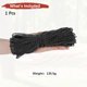 thumbnail image 4 of Uxcell Cuerda Paracord Reflectante de 2 MM 197FT [1PCS] - Cuerda de 3 hebras para Tiendas de Camping y Lonjas [Negro], 4 of 7