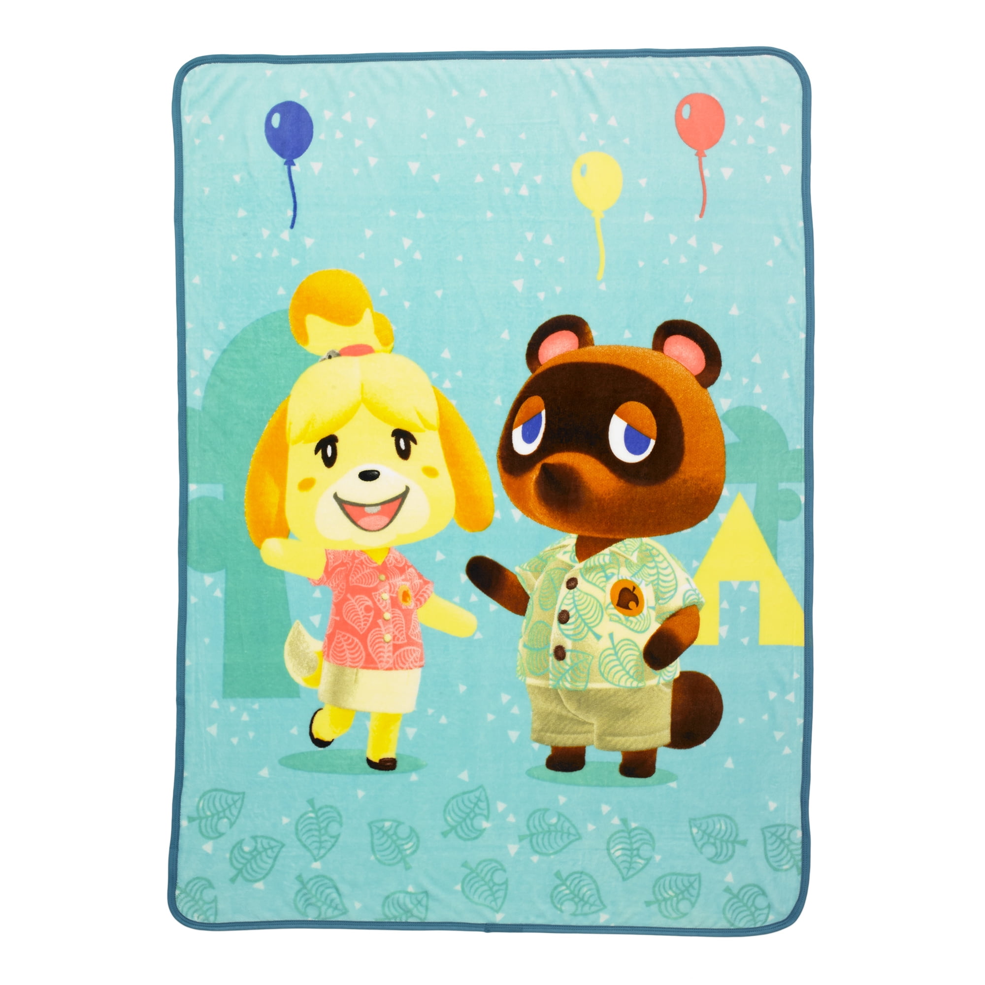 Animal Crossing Kids Microfiber Bedding Coral Fleece Throw, 46"x60"
