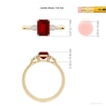 thumbnail image 5 of ANGARA Lab Grown 1 Ct Ruby and Pear Diamond Three Stone Engagement Ring for Women in 14K Yellow Gold (Size-7x5mm) | July Birthstone, Anniversary, Jewelry Gift for Women | Lab-Grown Ruby Ring, 5 of 7