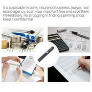 Portable Scanner A4 Document Handheld Scanner 900DPI JPG PDF Formate for Business Picture, Black