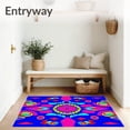 thumbnail image 3 of ODIKA 6'x9' Machine Washable Non-Slip Area Rug, Enchanted Kaleidoscope Mystical Jewel Toned Treasure High Traffic Rug, Blue, 556748, 3 of 7