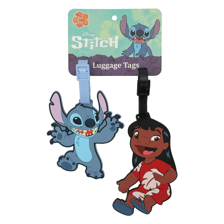 Lilo Stitch Molded Rubber Youth Luggage Tag 2pc Set Walmart