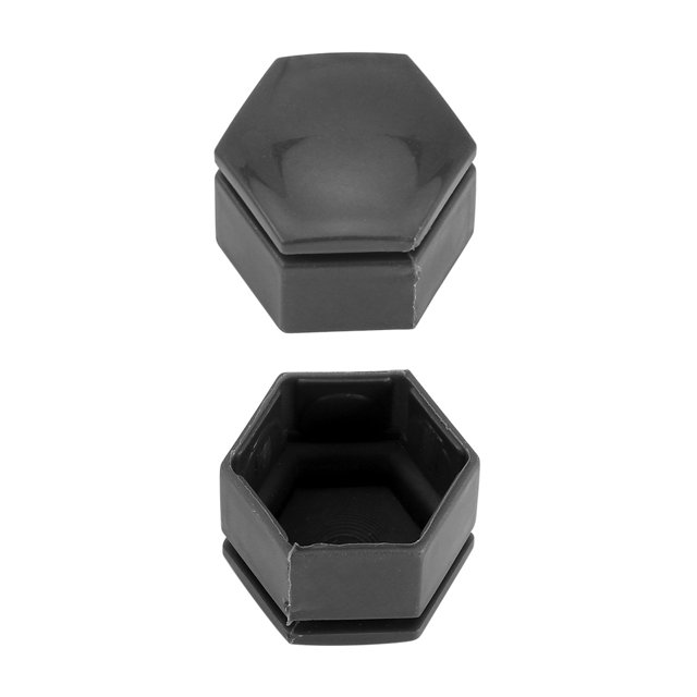 20Pcs Car Wheel Nut Caps Auto Hub Screw Cover Thread Design Dust-Proof Bolt Rims Exterior Decoration High Fixation with a Clip 21mm Gary