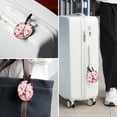 thumbnail image 6 of Eiffel Tower Valentine's Day 2pcs PU Leather Round Bag Tags Suitcase Handbag Tags with Privacy Cover and Name ID Tag for Travel Luggage, Handbags, Backpacks, School Bags, 6 of 6