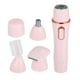 thumbnail image 1 of Facial Hair Removal for Women, 4 in 1 Hair Trimmer Hair Remover for Eyebrow, Legs, Bikini, Nose, with USB Charger, Pink, 1 of 8