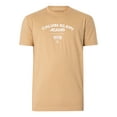 thumbnail image 5 of Calvin Klein Jeans Varsity Curve Logo T-Shirt, Beige, 5 of 5