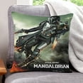 thumbnail image 1 of The Mandalorian Throw Pillow Cover Case adding vibrant personality.17x 17-inch（45×45cm）, 1 of 8