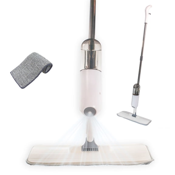 360 Rotatable Microfiber Spray Mop for Floor Cleaning - Wet and Dry, 360 Degree Spin Microfiber Dust Kitchen Mop with 410ML Water Tank Sprayer