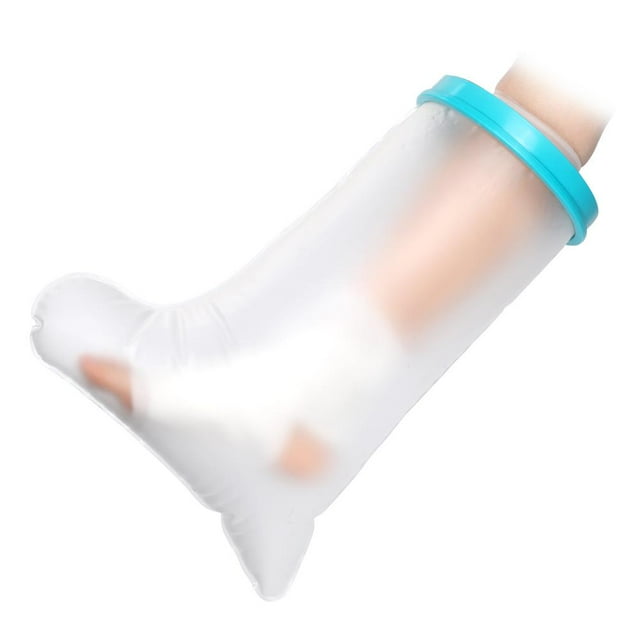 Garosa Pied de Housse de Plâtre Imperméable pour Enfants, Pied de Housse de Plâtre Imperméable pour Enfants, Housse de Plâtre Légère et Réutilisable pour Jambe Cassée, Plastique pour Enfants