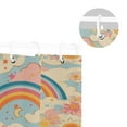 thumbnail image 5 of Yayeee Shower Curtain with Hooks 72"x72" Waterproof Fabric Bathroom Hanging Decor, Pink Retro Sun, 5 of 5