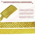 thumbnail image 2 of Uxcell 1.4 Inch x 7 Yards Sequins Trim Flat Sequin Paillette Ribbon Strip for Crafts, DIY Sewing Costume Light Gold, 2 of 7