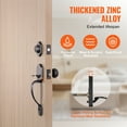 thumbnail image 3 of VEVOR Front Door Handle and Deadbolt Set, Red Gula Silk Front Door Lock Set with Interior Knob, Adjustable Hole Spacing Single Cylinder Handleset, for Right and Left Handed Entrance and Front Door, 3 of 9