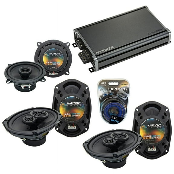 Fits Dodge Grand Caravan 08-17 Speaker Upgrade Harmony (2) R69 & CXA360.4 Amp
