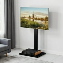 GVN TV Stand, Entertainment Center,Height Adjustable Floor TV Stand with AV Shelf for 32-70 Inch TVs