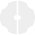 thumbnail image 4 of 20"OD x 3"ID x 7"C x 1"P Percival Architectural Grade PVC Contemporary Ceiling Medallion, Two Piece, 4 of 11