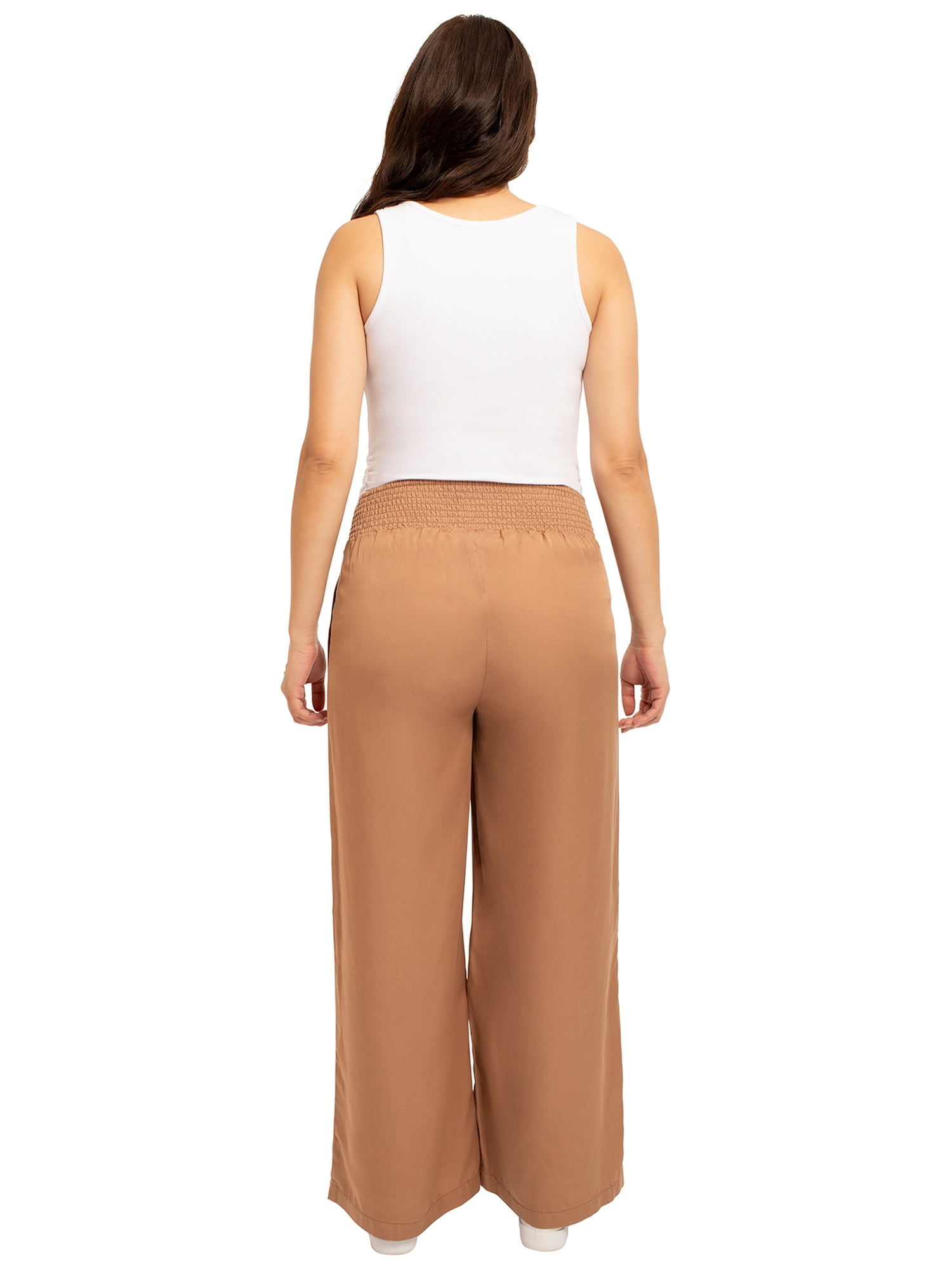 Destination Maternity Women's Smocked Wide Leg Pant, Sizes S-XXL