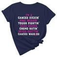 thumbnail image 1 of TIMIFIS Breast Cancer Awareness Pink Ribbon T-Shirt for Women Breast Cancer Shirts Work Tops Short Sleeve Out Blouse Breast Awareness Letter Print Shirt T-Shirt Tops In OctoberFall, 1 of 5
