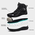 thumbnail image 4 of TREADVAULT Men's and Women's Waterproof Steel Toe Safety Work Boots, Kevlar Puncture-Resistant, Breathable, Anti-Slip, Flexible, 4 of 16