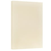 JAM Paper Vellum Bristol Cardstock, 11x17, 50/Pack, 110lb Ivory