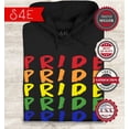 thumbnail image 2 of S4E Men's Pride Gay LGBTQ Rainbow Hoodie Sweatshirts XXXX-Large Black, 2 of 4