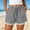 Black, variant on No Boundaries Womens Stripes Shorts Summer Casual Loose Elastic Waist Drawstring Lace Boho Beach Cover Up Shorts