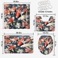 thumbnail image 2 of Koi Fish Shower Curtain Set with Rugs Cherry Blossom Flower Branch Romantic Japanese Asian with Toilet Lid Cover, Bath Mat, Shower Curtains for Bathroom Rug Set, 72x72 Inch, 2 of 4